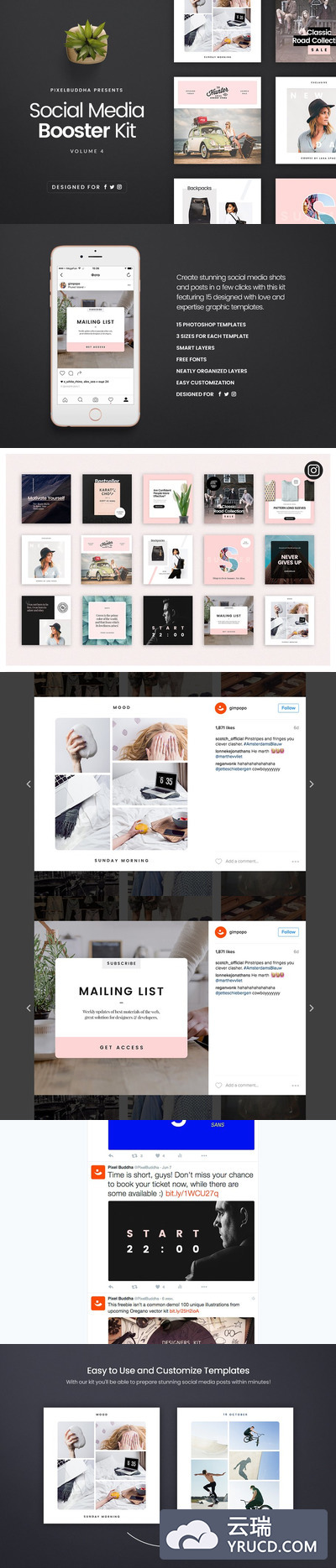 社交媒体头图banner广告模板 Social Media Handler Kit Vol. 4