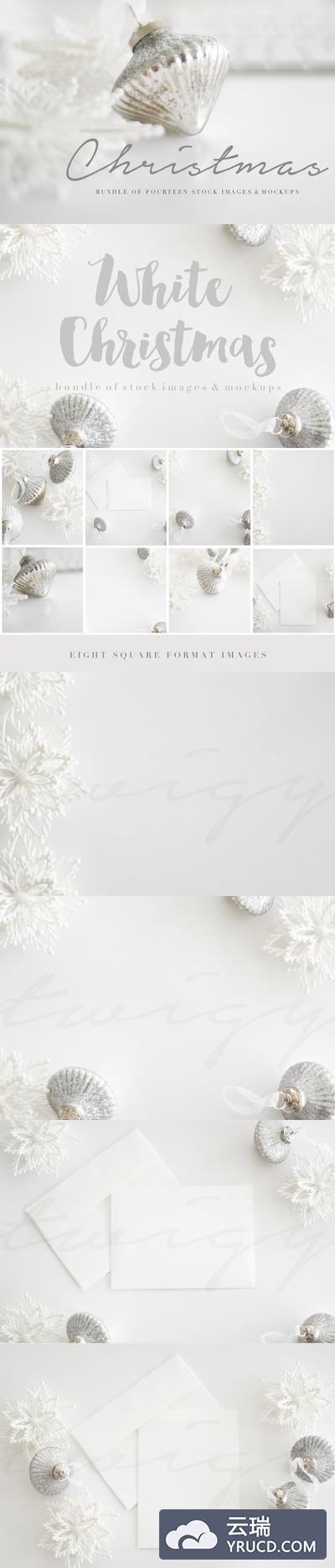 圣诞节特色雪地照片样机合集 Christmas Stock Photos & Mockups