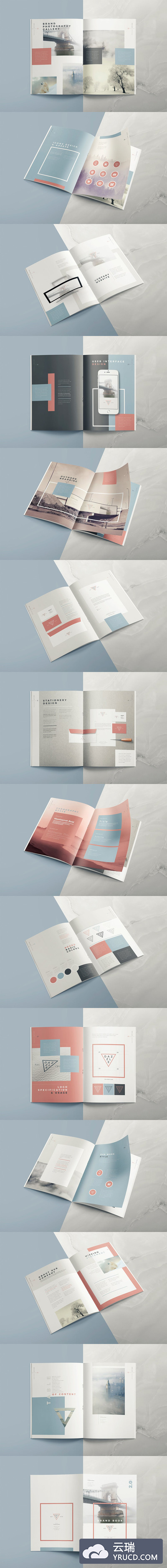 画册 | 独特美丽干净华丽设计28页面布局品牌册子