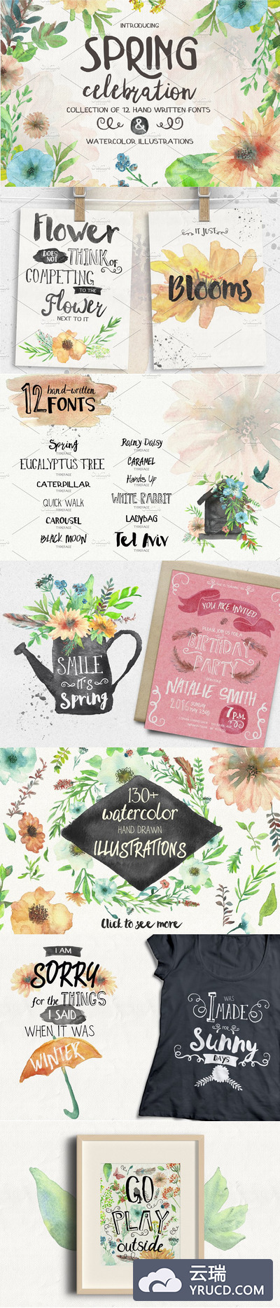 春季喜庆字体包 Spring Celebration Font Collection