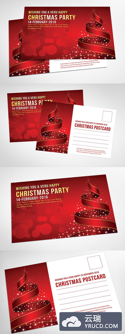 圣诞节贺卡素材 Christmas Postcard