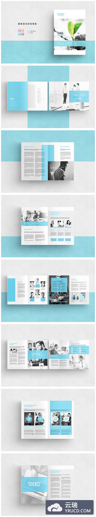 画册杂志模板 Brochure