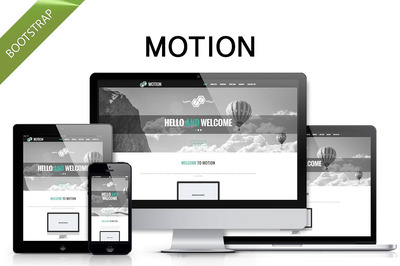 干净的Bootstrap主题模板 Motion - clean Bootstrap theme