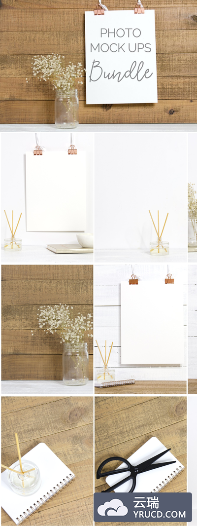 真实的照片样机 Rustic Mock Ups (12 Images)