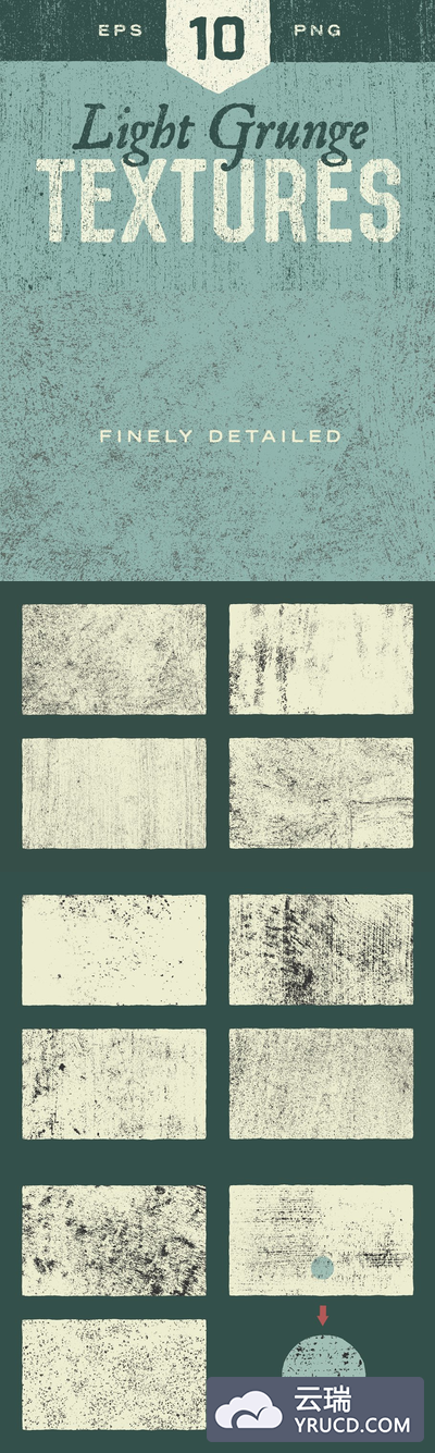 亮色的肌理背景纹理素材 Light Grunge Textures