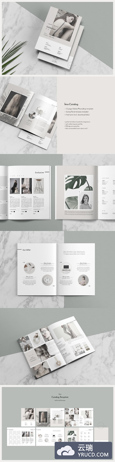 产品目录杂志PSD模板 Catalog + Magazine PSD • Íma