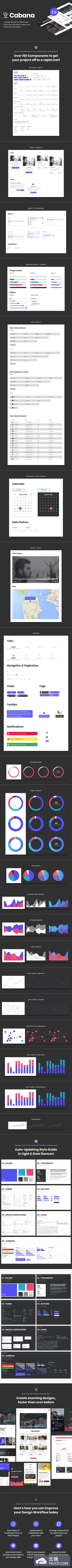 专业的网页设计 UI 组件系统 UI KITS [Sketch]