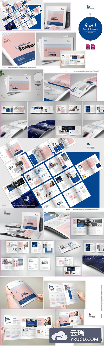 28页年度总结报告画册下载 Annual Report Pack [indd]