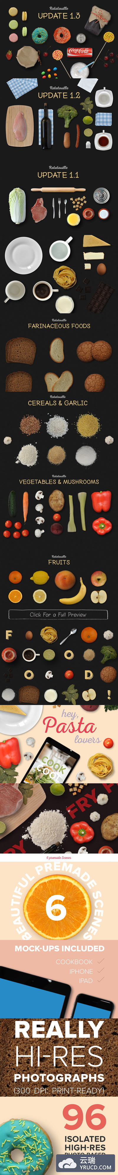 样机 | 场景生成器食物蔬菜厨具面粉水果