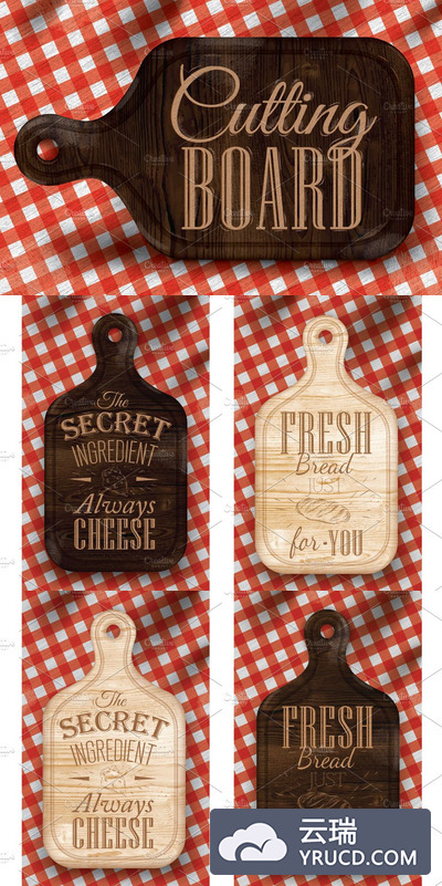 菜板切肉板创意素材 Poster cutting board