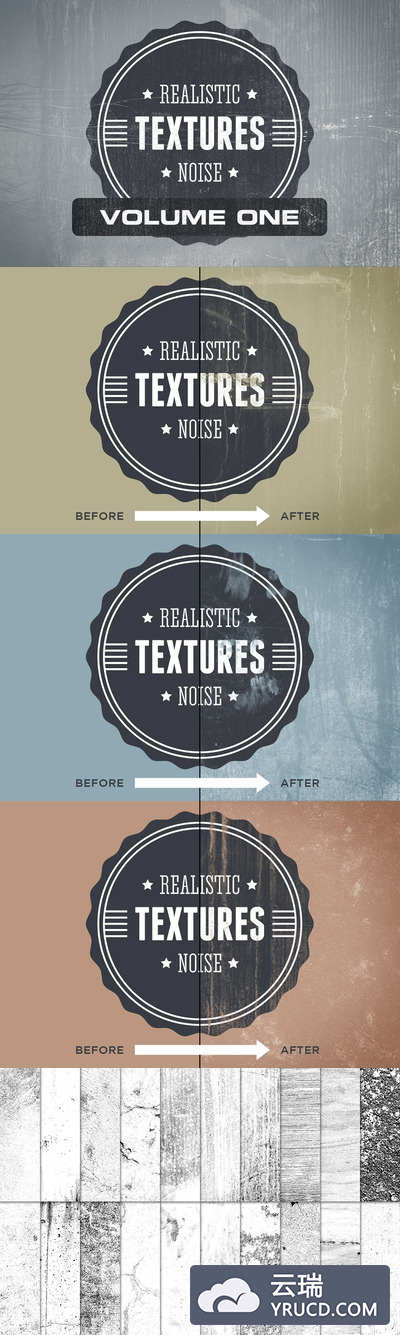 逼真的噪音纹理素材 Realistic Noise Textures Pack Vol. 1