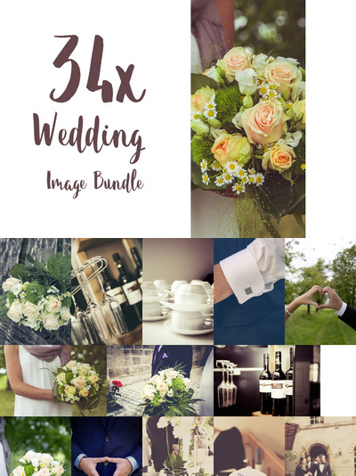 婚礼花卉图片合集 34x hi-res Wedding Image Bundle