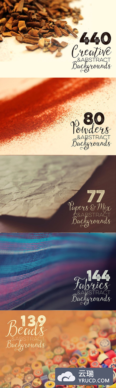 440创意抽象的照片素材 440 Creative & Abstract Backgrounds