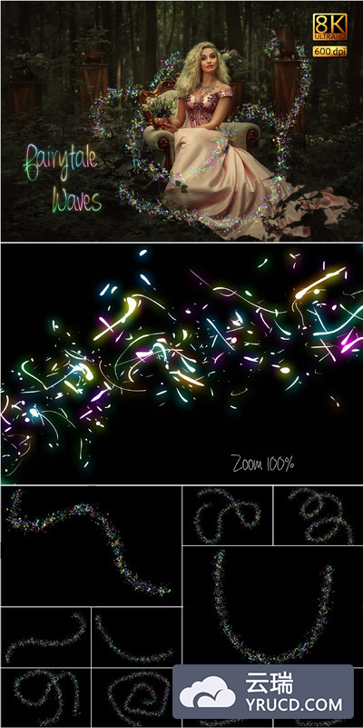 森林梦幻天使魔法元素 Fairytale Waves