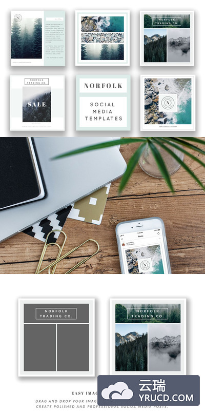 方形的社交广告模板 Square Social Media Templates