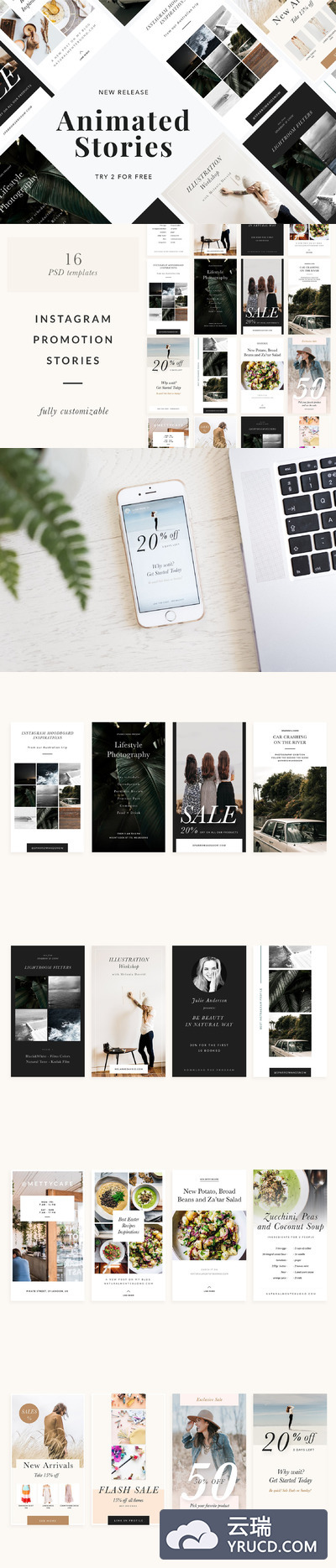 动态的故事模板 ANIMATED Stories Templates