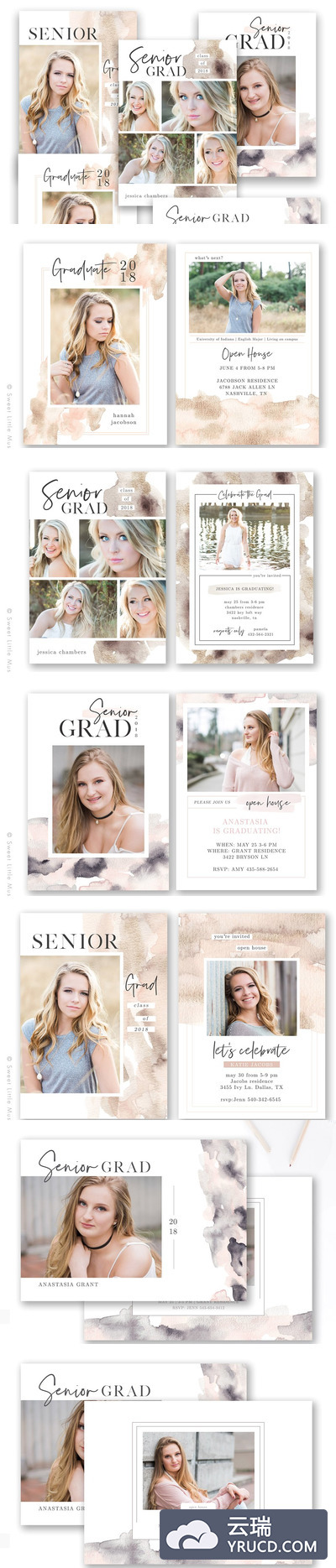 时尚卡片模板 Card Template Bundle