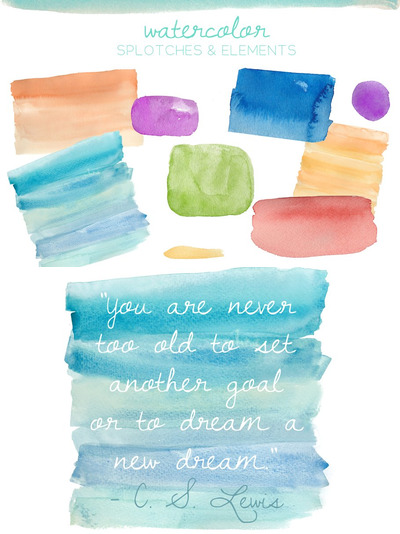 水彩肌理素材 Watercolor Elements
