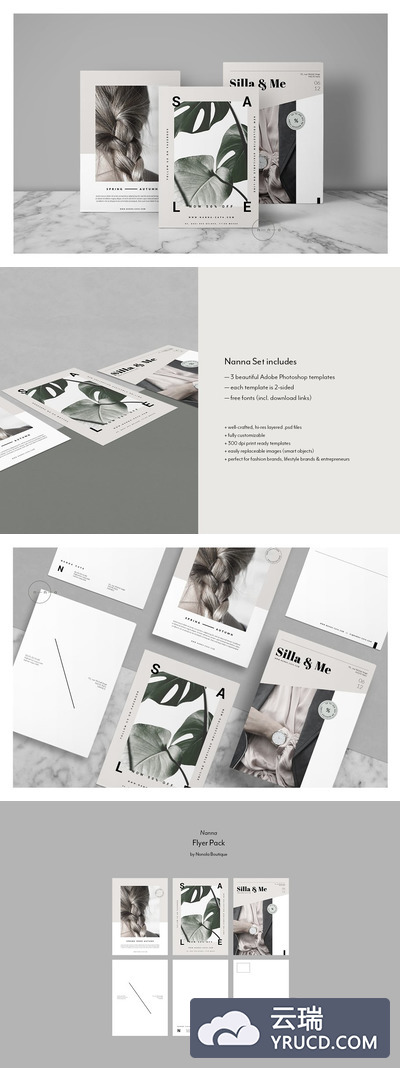 生活形态主题海报模版 3 Lifestyle Postcard Flyers • Nanna