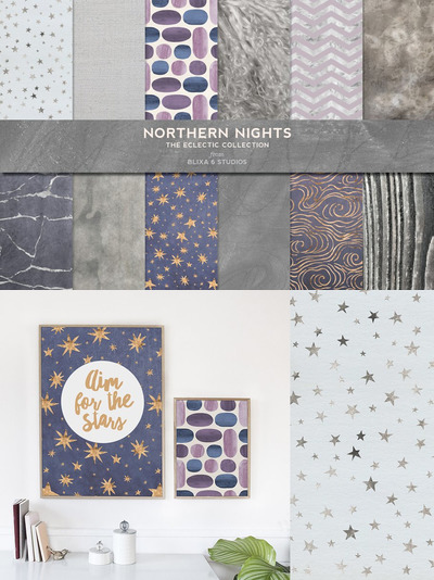北方寒热色彩银色主题的背景纹理素材 Northern Nights & Silver Hygge