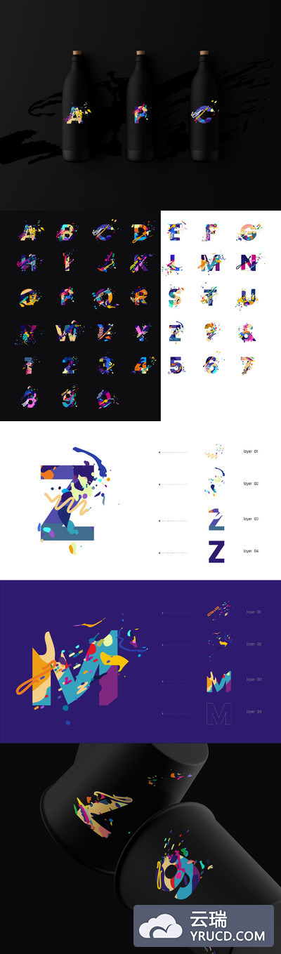 时尚炫酷有趣的Splash Letters字体