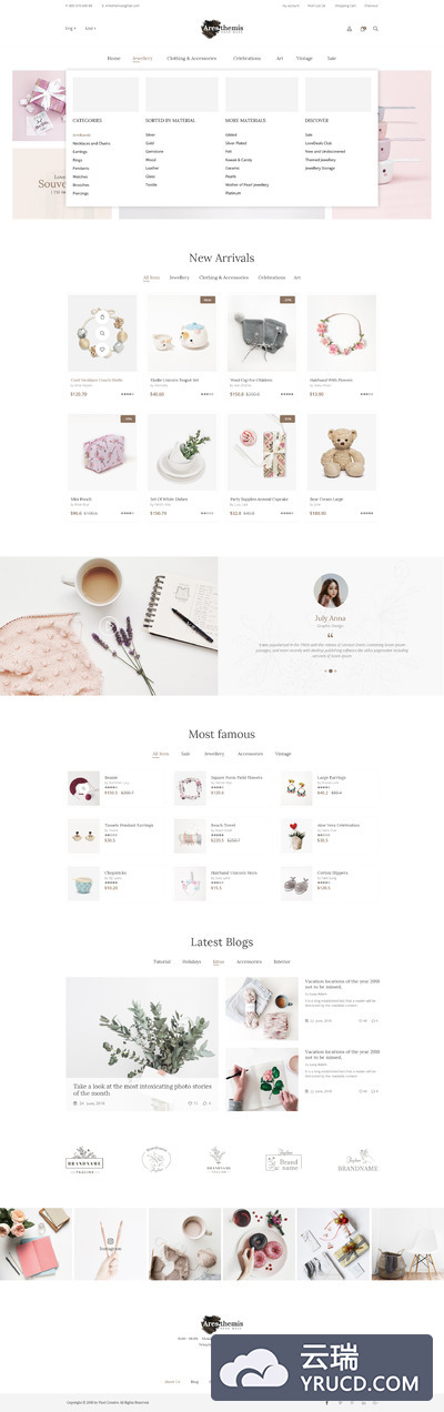 UI Kits | 5主页布局15个完全分层PSD - 电子商务PSD模板