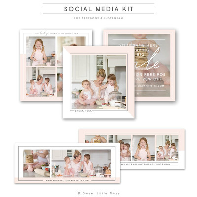 社交媒体广告模版 Social Media Marketing Bundle