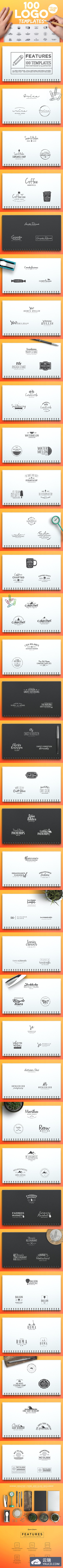 100个新鲜的logo模版素材 100 Fresh Logo Templates Vol.1