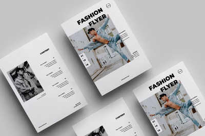 时尚高端的极简主义海报宣传单DM设计模板.07