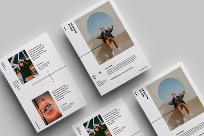 时尚高端的极简主义海报宣传单DM设计模板.08