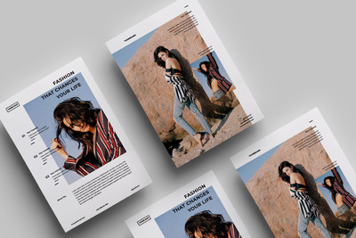 时尚高端的极简主义海报宣传单DM设计模板.03