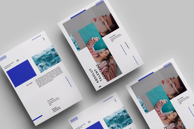 时尚高端的极简主义海报宣传单DM设计模板.04