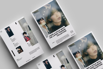 时尚高端的极简主义海报宣传单DM设计模板.02