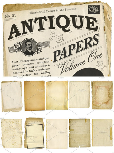 古董纸纹理 Antique Paper Textures