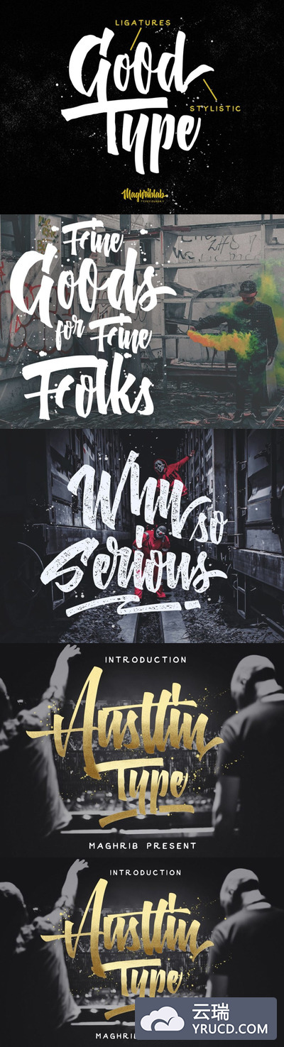 字体 | 自定义手工刻字外观手绘大写小字涂鸦式