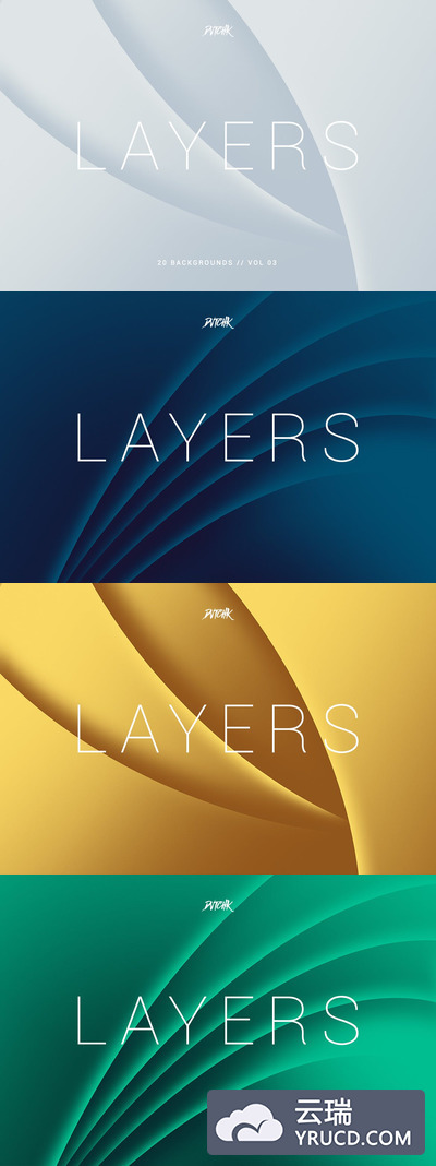 20个时尚多用途的波浪曲线背景底纹纹理集合