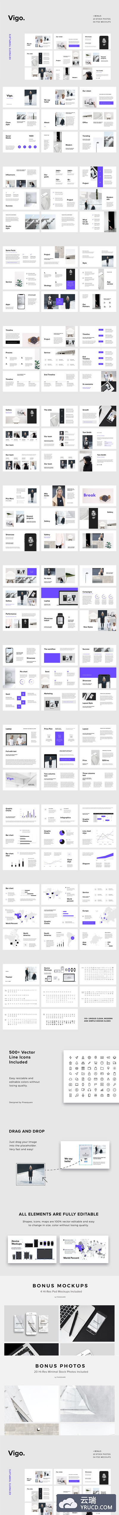 高端的杂志风keynote模版[Key] VIGO - Keynote Template + Bonus