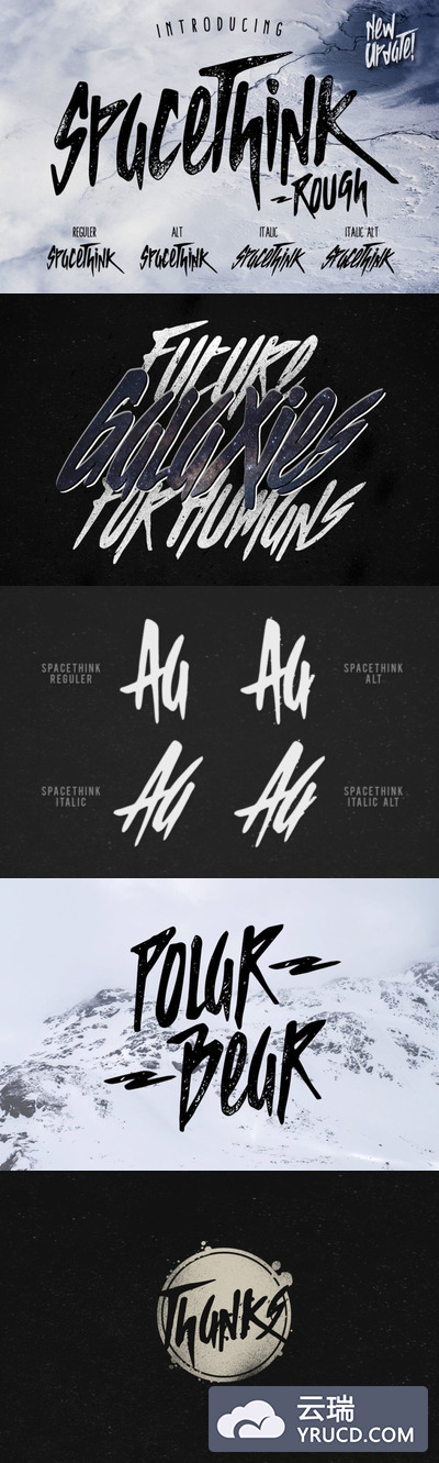 字体 | 涂鸦艺术手写样式电影海报专辑封面