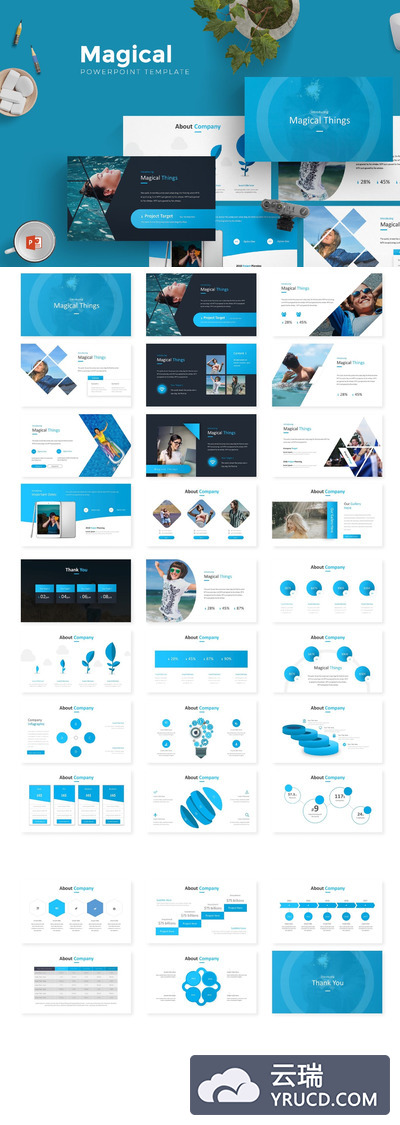 时尚高端多用途的高品质powerpoint幻灯片演示模版（pptx）