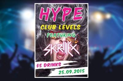 演唱会活动海报 Hype Flyer