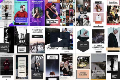 ins时尚的移动APP社交广告AE视频模版下载[AEP]