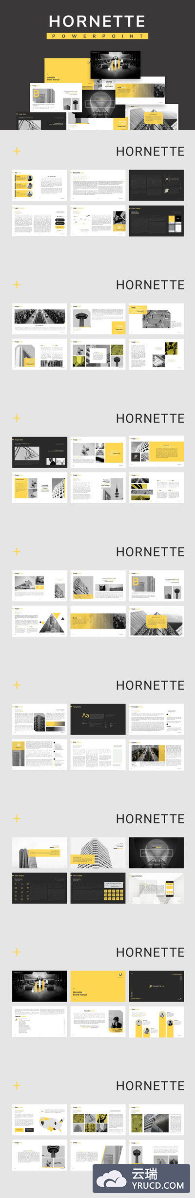 时尚高端多用途的适合商务演示的powerpoint幻灯片演示模版（pptx）