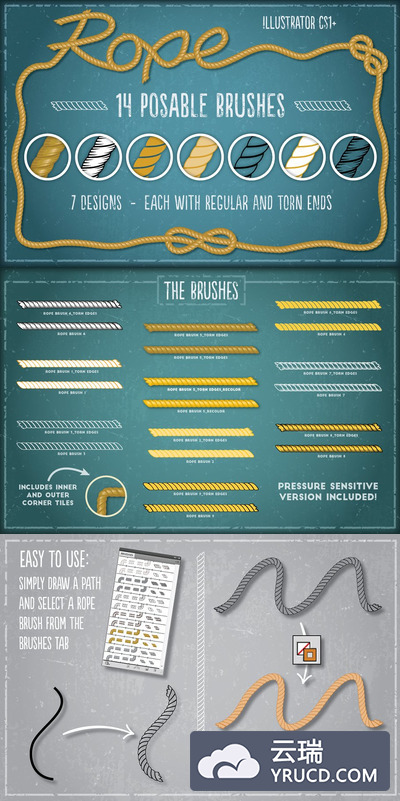 钢丝绳笔刷 Rope Brushes