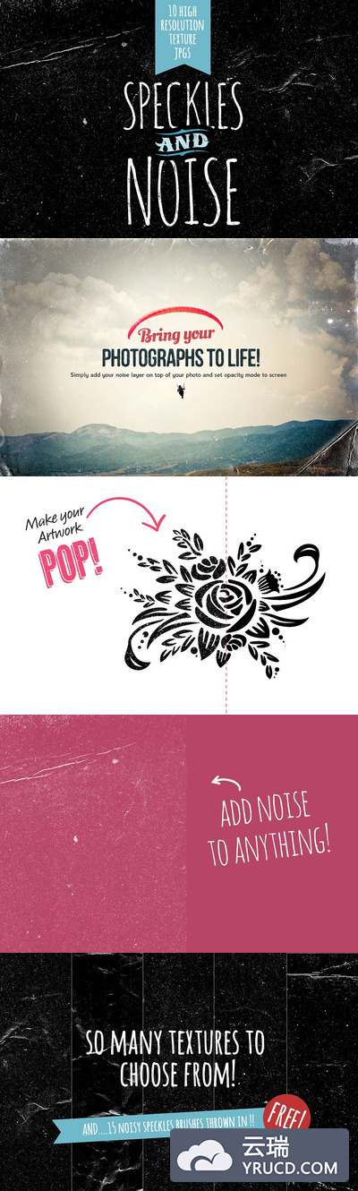 斑点和噪音背景纹理 Speckles & Noise