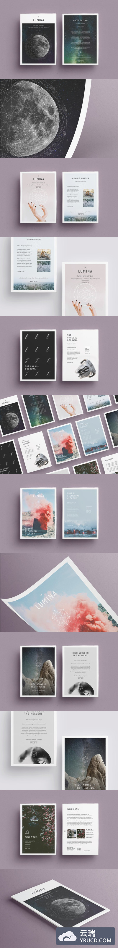 多用途现代简约海报模版 LUMINA Flyer Template