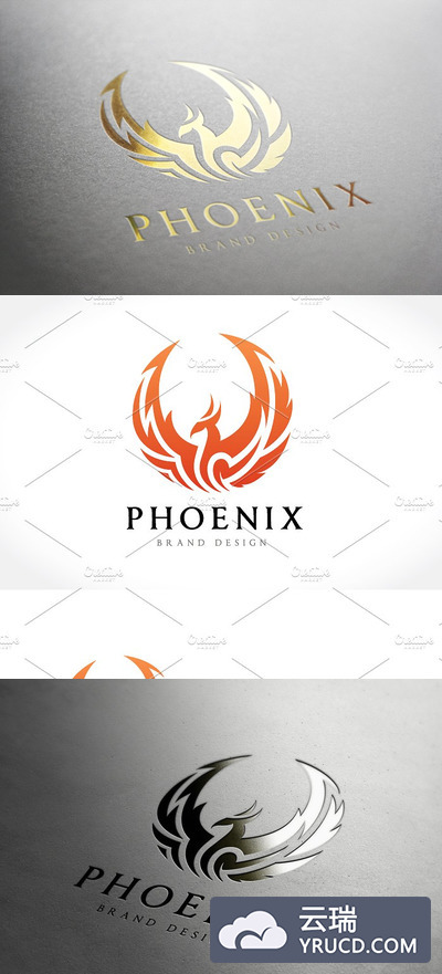 凤凰logo模版 Phoenix