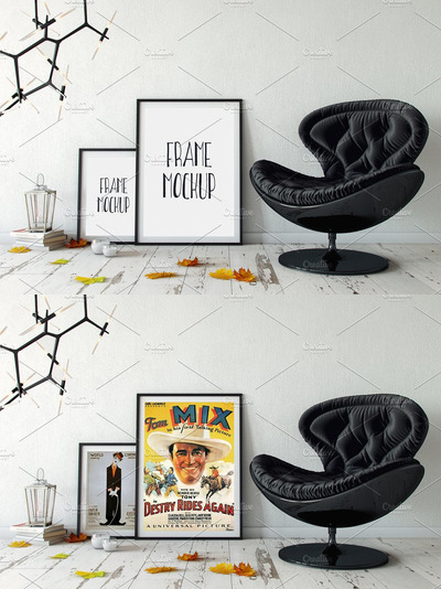 室内时尚画框样机 Interior Frame Mockup - 10