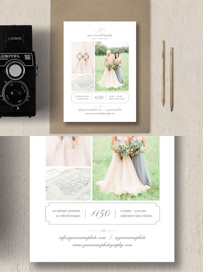 极简主义海报模版 Mini Session Template