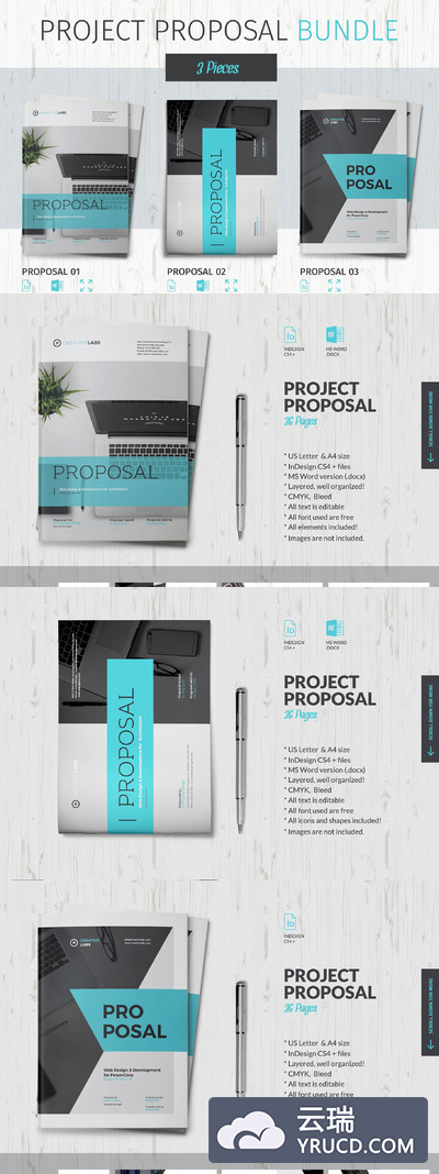 项目介绍画册模版 Proposal Bundle