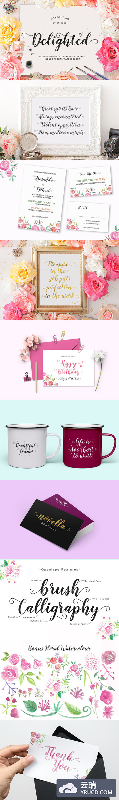 效果令人愉悦的字体 Delighted Script